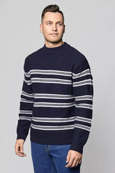 LEE HIGH NECK SEAS KNIT MĘSKI SWETER NIGHT SKY L83HLHSJ 112122362